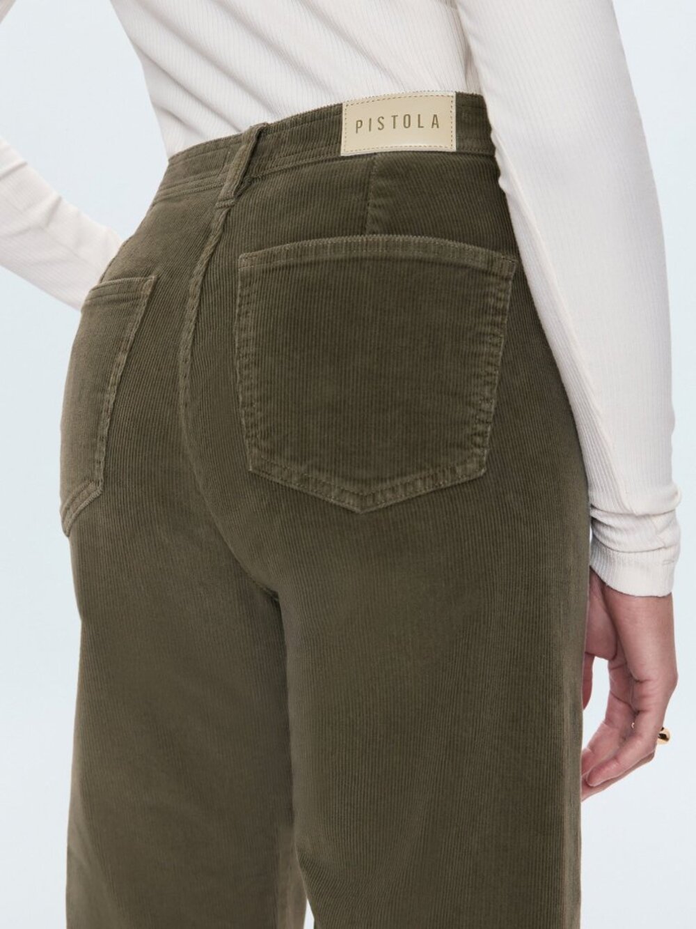 Pistola Denim Penny Crop High Rise Wide Leg Jean in Sequoia Multiple Sizes NWT - Picture 4 of 8